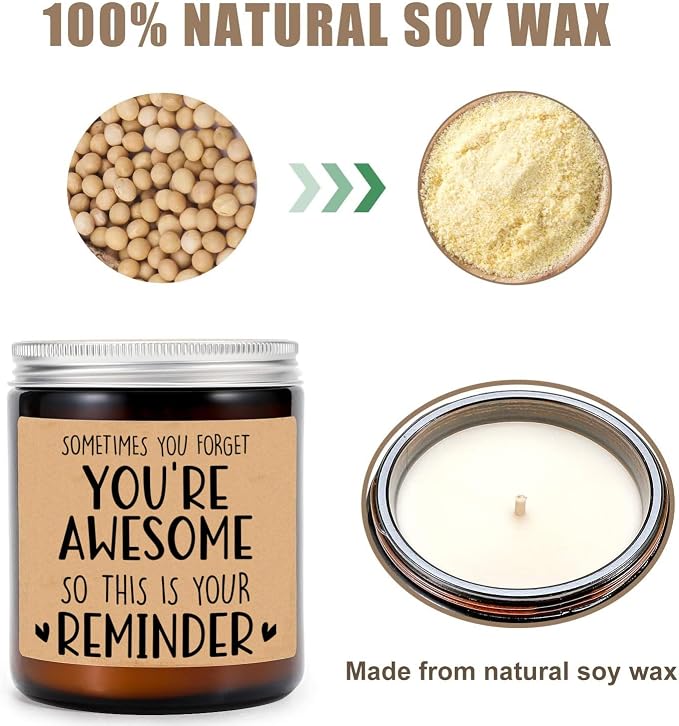 Sometimes You Forget You're Awesome Candle - Best Friend Gift - Birthday Gift - Gifts for Coworkers - Inspirational Gifts for Women - Candle Gifts for Her
