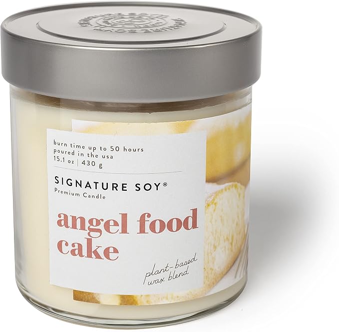 Signature Soy Lidded Angel Food Cake Scented Candle