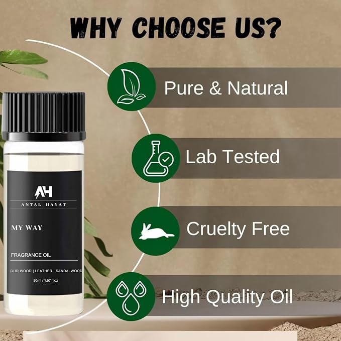My Way Diffuser Oil 50ml – Hotel Scent for Home, Waterless & Cold Air Diffusers - Luxury Hotel Inspired Aromatherapy Scent Diffuser Oil - Home Luxury Scents - Essential Oils Air Freshener