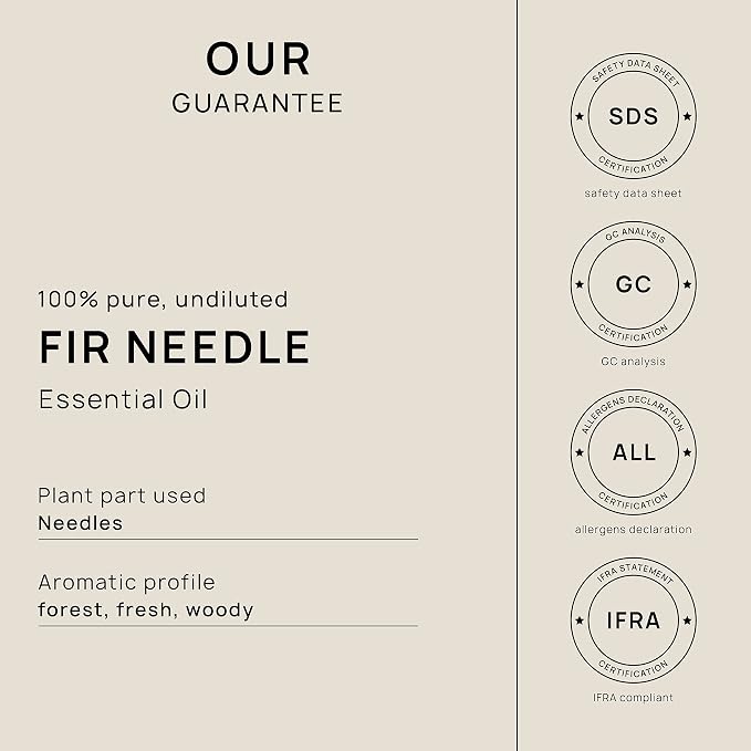 VINEVIDA Fir Needle Essential Oil - Gallon Fir Needle Oil Undiluted - Bulk Gallon Essential Oil Soap Making Safe Skin - DIY Candle Scents Candlemaking Scents - 8 lbs Fir Needle Oil 3948.87 ml