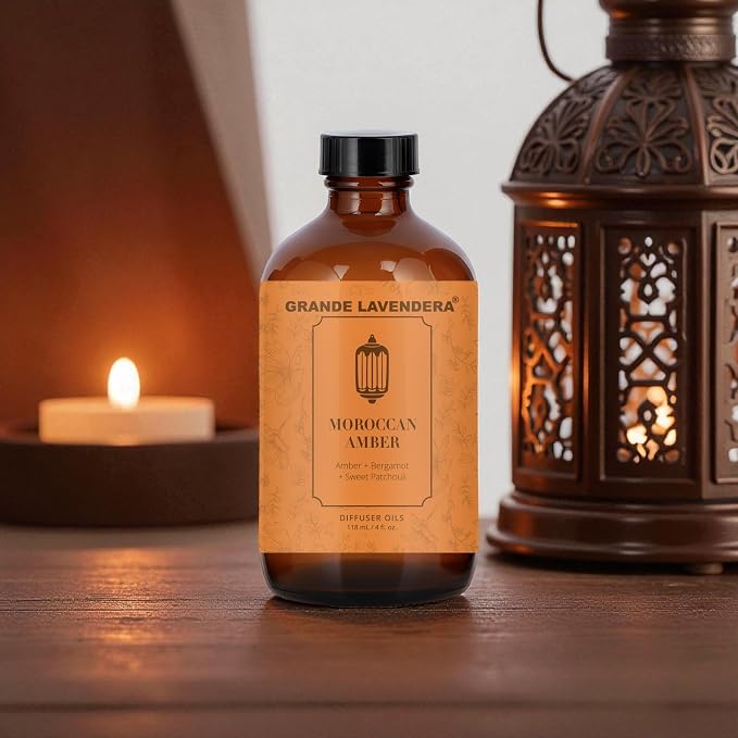 Grande Lavendera® Moroccan Amber Aromatherapy Diffuser Oil, 4 fl oz