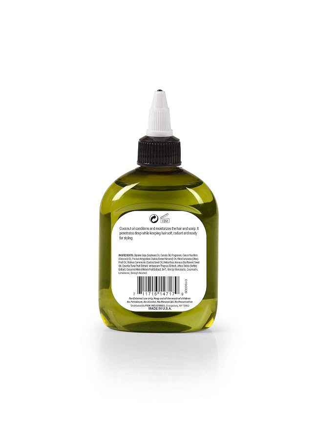 Ethereal Nature 99% Natural Hair Oil Blend Coconut 7.10 fl oz, clear