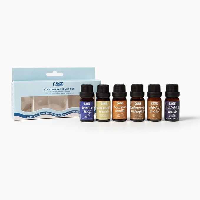 CANDECraftCo Premium Fragrance Oil Bundles – Diffuser Oils Fragrances Scented for Home, Candle Soap Making Supplies, Aromatherapy Blends for House (Fruity, 6-Pack)