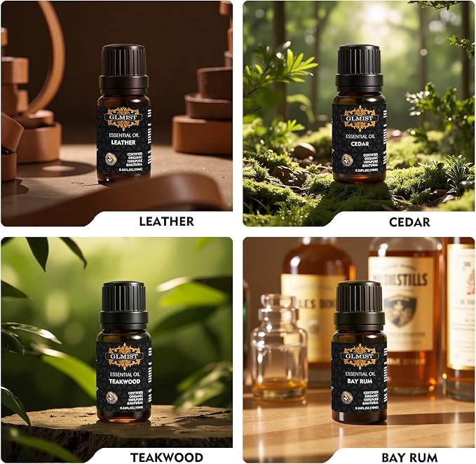 Essential Oils Set, Fragrance Oil for Diffusers Charming Mans Kit | 8 Packs Essential Oils for Diffusers for Men, Home and Party, Classic Fragrance Oil for Variety Use As Great Gift for Men