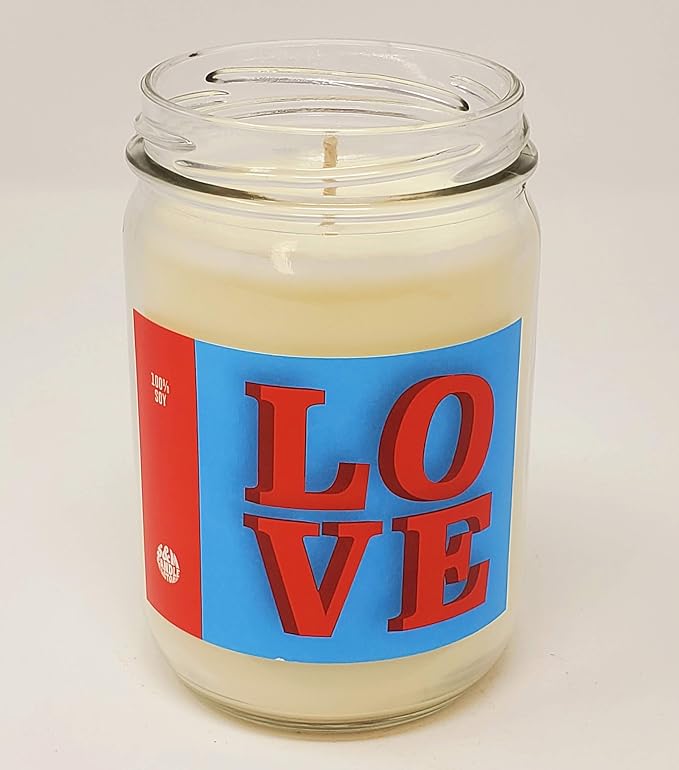 Valentine's Day Candle - I Love You Gift - All Natural Premium Soy Candle - 12oz Jar (Love Spell)