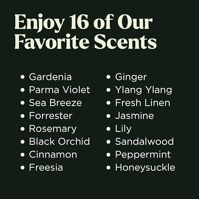 Lagunamoon Fragrance Oil Collection - Premium 16 Piece Gift Set for Diffusers, DIY Candle Making Supplies, Soap Scents, Slime - Aromatherapy Essential Oil Set for Home, Office, Car & Yoga Room