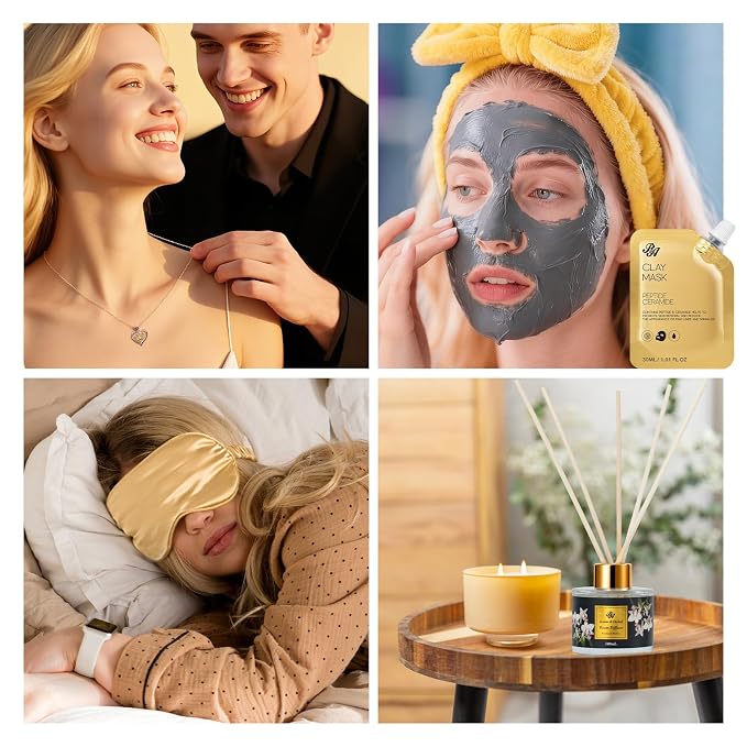 35 Pcs Mothers Day Gifts for Mom, Orchid Spa Gift Basket for Women, Self-Care Relaxation Kit, Face Skin Care Set, Bath & Body Care Set, Bath Bomb, Birthday, Christmas, Anniversary,Wife