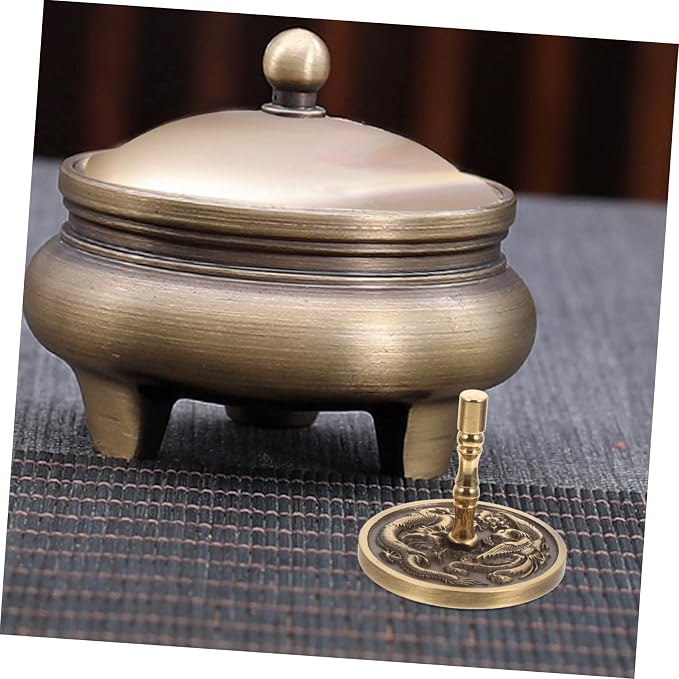 OUNONA 2Pcs Brass Incense Mold Kit for DIY Incense Making Decorative Aromatherapy Tool for Home Office Yoga Meditation Room Lightweight and Portable Design