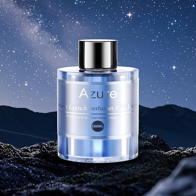 Amor Lyris 3.5OZ/100ml Large Car Air Freshener Refill, CO01/Dedicated Perfume Long Lasting Air Fresheners 6 Months, Car Diffuser Essential Oil Made of Natural Plant Extracts, Azure