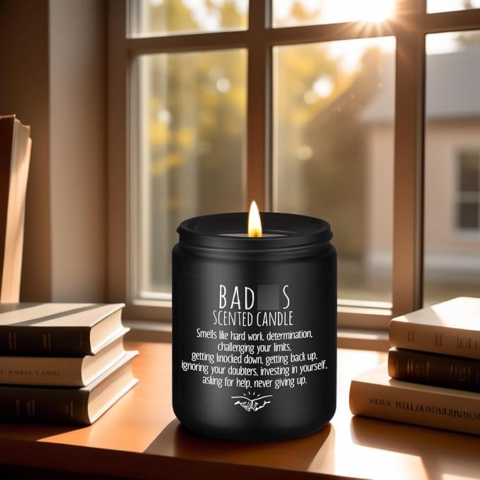 LEADO Scented Candle, Congratulations Gifts, Inspirational Candles for Women, Men, Friend - New Job, Promotion, Sobriety Gifts - Funny Graduation, Proud of You, Sober, You Did It, Motivational Ideas