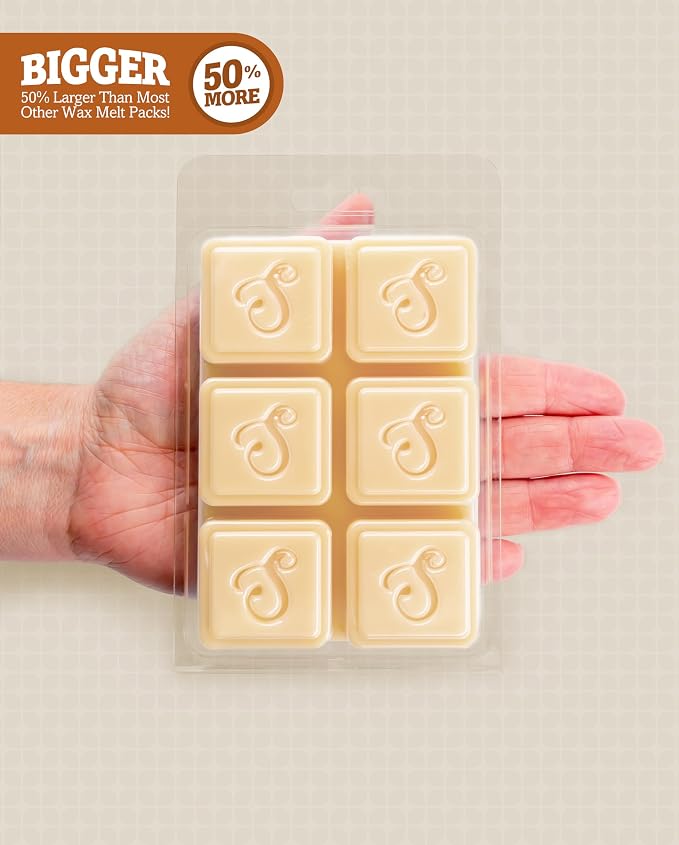 Shortie's Candle Company Pumpkin Walnut Cheesecake Premium Wax Melts - 3 Oz., Strong & Long Lasting, Non-Toxic - Made with Essential & Natural Oils - Formula 117