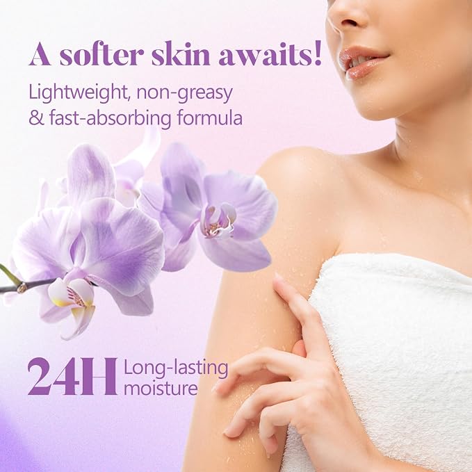 Spa Gifts for Women, Body & Earth 5 Pcs Gifts for Women Orchid Gift Sets, Bath and Body Womens Bath Gifts, Mothers Day Gift