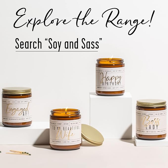 Best Friend Gifts for Women, Funny Friendship Gifts for Women Friends-'You're my Favorite!' Soy Candle, w/Champagne on Ice I Coworker, Bestie, BFF Birthday I USA Made