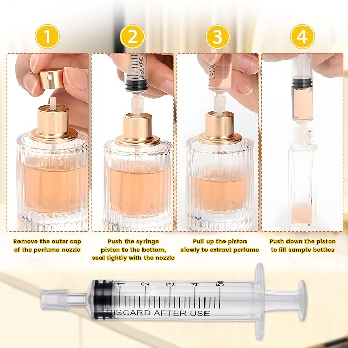 50Pcs Perfume Extractor Tool, DIY Perfume Making Kit for Adults, Cosmetic Liquid Dispenser Transfer Pump Syringe Extractor Funnels Droppers Pipettes for Travel Atomizer Essential Oil Bottle Filler