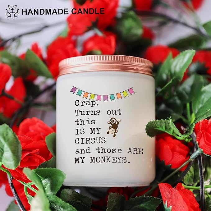 Funny Boss Gifts for Women, Unique Gift for Bosses Coworker Birthday Christmas Promotion Retirement or Farewell, Monkey Gifts for My Boss Friends Sister Mom Dad Teachers Office Decor Friendship Candle
