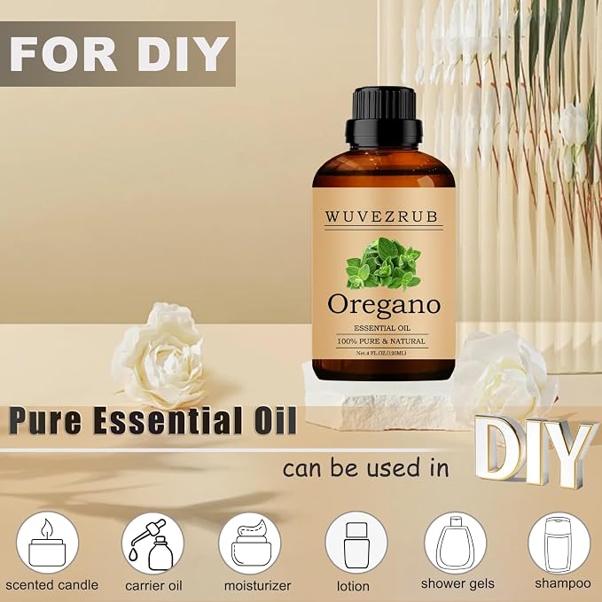 Oregano Essential Oil, 120ML Pure and Natural for Aromatherapy Diffuser - 4 Fl Oz