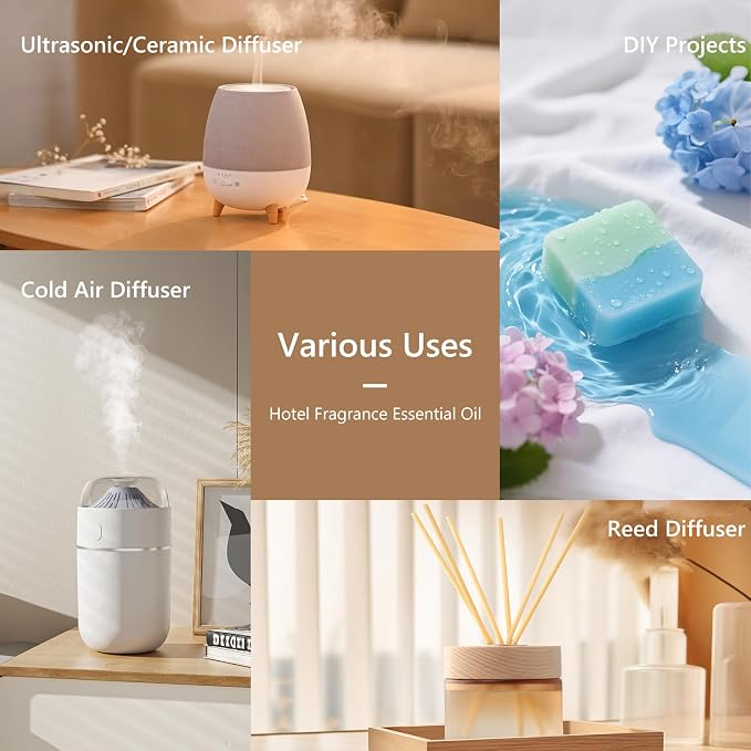 Hotel Diffuser Oil W Magic - The Iconic 5-Star Hotel Coastal Blend - Lemon Bergamot Sea Breeze - 120 mL Premium Fragrance Oil for Ultrasonic and Waterless Diffusers and Crafting