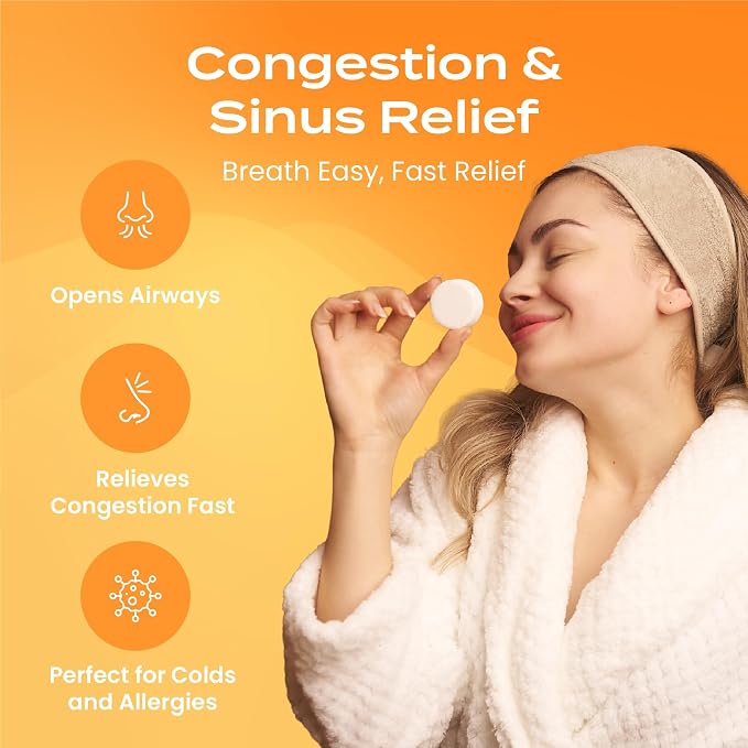 Body Restore Shower Steamers Aromatherapy 15 Pack – Fathers Day Gift for Dad, Birthday Gifts for Women & Men, Spa Stress Relief & Relaxation Self Care Gifts – Premium Citrus Essential Oil Tablets
