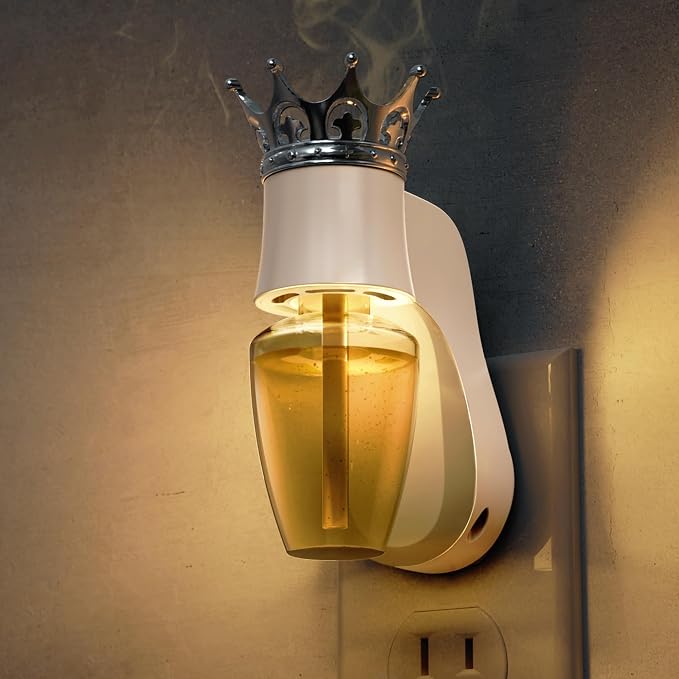 L LOHAS LED Wall Fragrance Plug with Night Light Compatible with Bath and Body Works Wall Fragrance, ETL Certified,90°Rotatable Plug Essential Oil Diffuser for Home, Office (White)