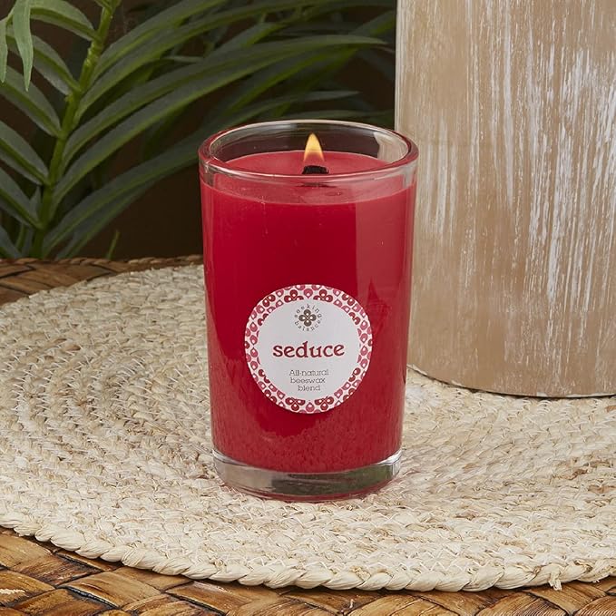 Root Candles Seeking Balance Wood Wick Spa Candle Aromatherapy Candles, 8-Ounce, Seduce: Patchouli & Anise