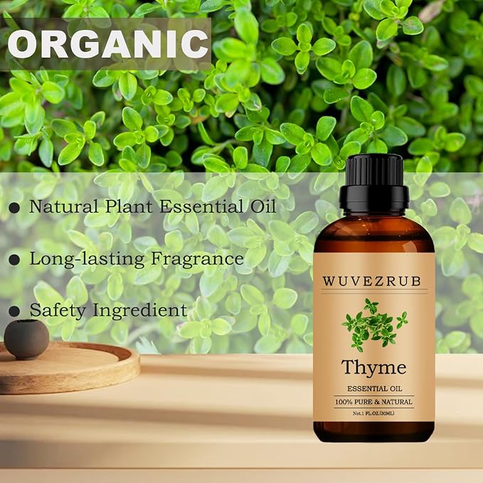 Thyme Essential Oils, 30ML Pure and Natural Essential Oil for Aromatherapy Diffuser - Thyme /1 Fl Oz