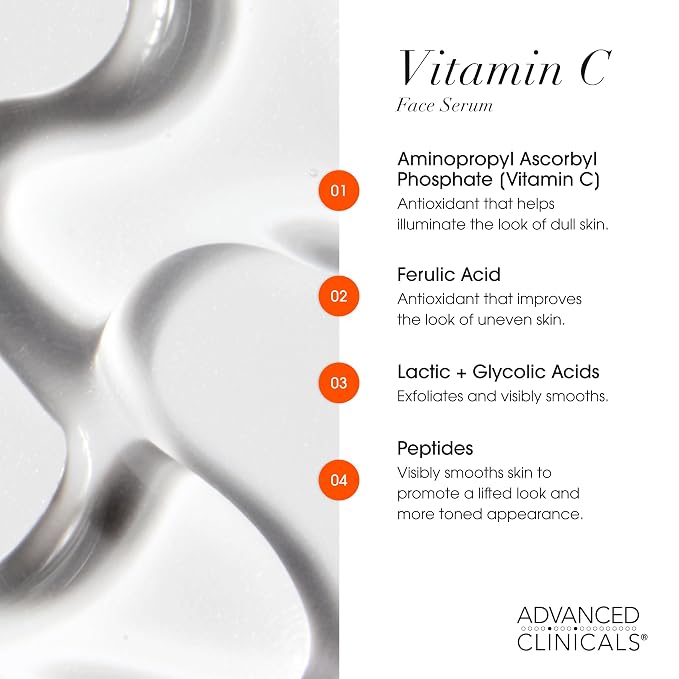 Advanced Clinicals - Retinol Serum For Face, Firming Collagen Serum, Vitamin C Serum Skincare Set, 1.75 Fl Oz, 3pc Set