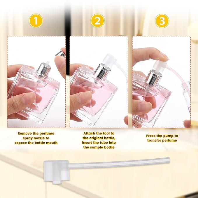 50Pcs Perfume Extractor Tool, DIY Perfume Making Kit for Adults, Cosmetic Liquid Dispenser Transfer Pump Syringe Extractor Funnels Droppers Pipettes for Travel Atomizer Essential Oil Bottle Filler