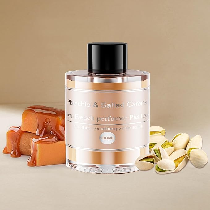 Amor Lyris 3.5OZ/100ml Large Car Air Freshener Refill, CO01/Dedicated Perfume Long Lasting Air Fragrance Essential Oil Diffuser 6 Months, Car Diffuser Refill Made of Natural Plant Extracts, Pistachio