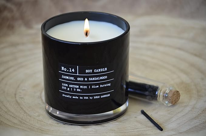 Lulu Candles | Tobacco, Spice & Vanilla | Luxury Scented Soy Jar Candle | Hand Poured in The USA | Highly Scented & Long Lasting (9 Oz. 2 Pack)