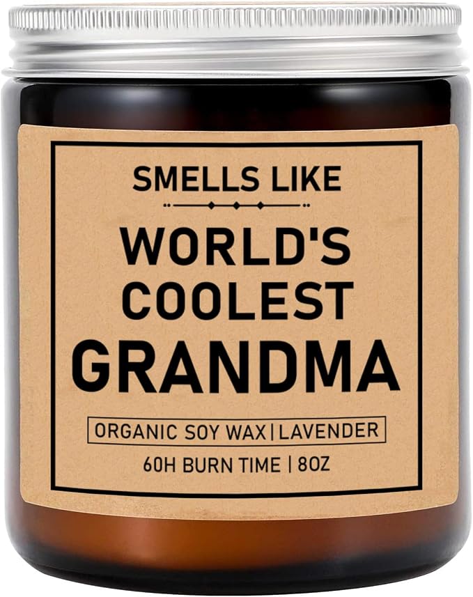 Smells Like World's Coolest Grandma Candle - Grandma Soy Candle - Funny Grandma Gift Candle - Mother's Day Gift - Smells Like Candle - Candle for Grandma - Happy Mother's Day