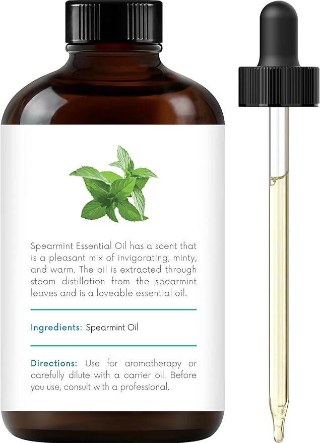 Handcraft Blends Crisp & Focused Set: Rosemary and Spearmint Essential Oils – (2 x 4 Fl Oz) – 100% Pure & Natural – for Diffuser, Aromatherapy, and DIY Projects