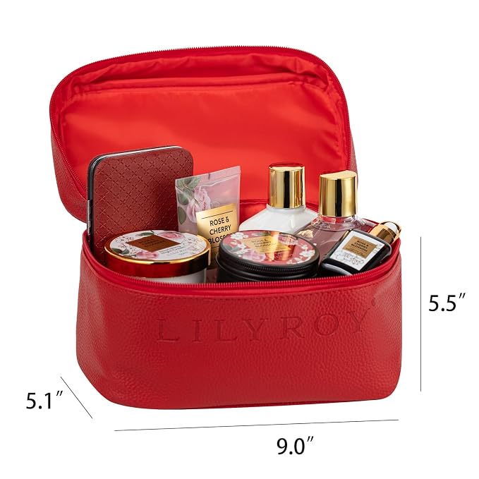 32Pcs Moisturizing Rose Bath and Body Gifts Skin Care Spa Gift Set for Women