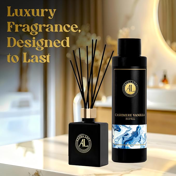 Cashmere Vanilla Reed Diffuser Oil Refill, Diffuser Oil scents for Home, 4 oz Fragrance Oil, Fragrance Oil Diffuser