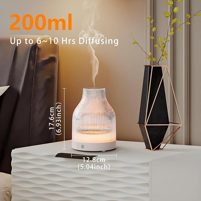 Diffuser,USB Plug-in Car Portable Aromatherapy Diffuser,Essential Oils for Diffusers with 7 Colors Lights 2 Switch Mode Waterless Auto Off for Car Home Office Room (One Button Control)