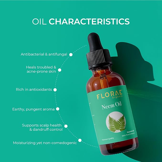 Neem Essential Oil 4 Fl Oz – 100% Pure and Natural Neem Oil for Diffuser and Aromatherapy, Skin, Massage, Candle and Soap Making Fragrance with Premium Glass Dropper
