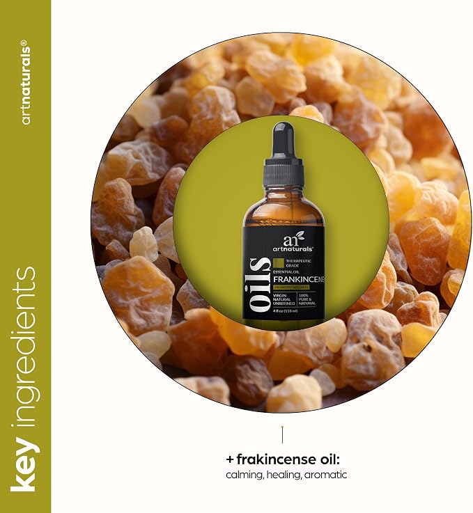 artnaturals Frankincense Essential Oil (4.0 Fl Oz / 118ml) - 100% Pure Oils Natural Undiluted Therapeutic Grade – Premium Aromatherapy Quality Oil, Aromatherapy & Diffuser