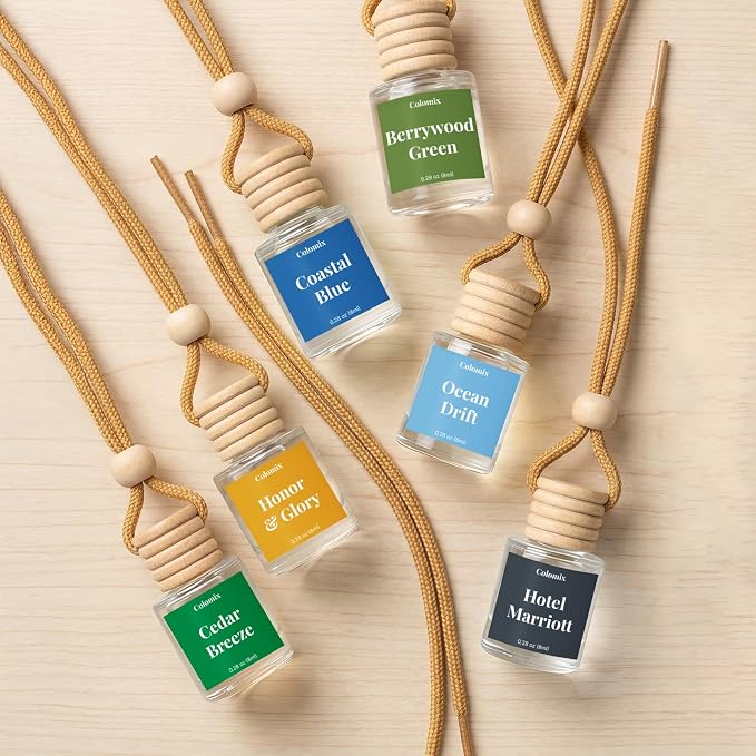 Ocean Drift Car Air Fresheners, 2 Packs, Hanging Car Diffuser | IFRA Certified Car Odor Eliminator
