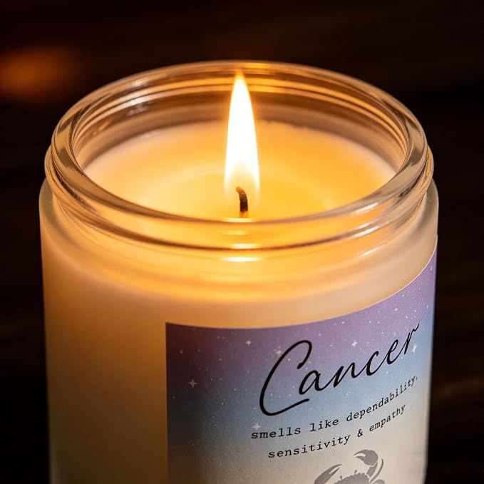Cancer Candle, Cancer Gifts for Women, Thoughtful Get Well & Sympathy Gifts, Perfect Presents for Birthday - Lavender & Eucalyptus Soy Wax Scented Candle, 7OZ