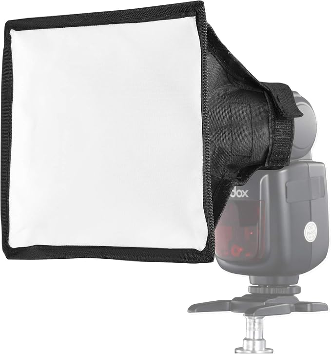 6x7 Mini Flash Diffuser Light Softbox | Universal Collapsible Mini On-Flash Softbox with Storage Pouch for Canon Nikon Sony Godox NEEWER Camera Flash and Speedlights