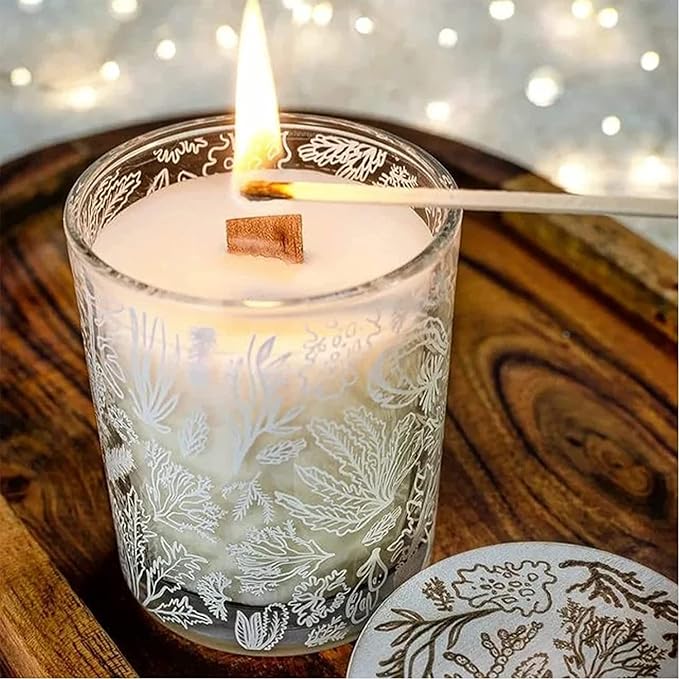 Wooden Candle Wicks for Candle Making(Without Base),6 inch Crackling Wood Wicks/Smokeless Candle Wick (DIM.-.020-.500-6)
