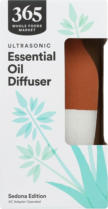 365 by Whole Foods Market, Ultrasonic Essential Oil Diffuser, Sedona, Covers up to 215 Sq Ft