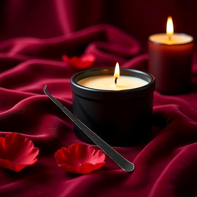 1Pc Black Candle Wick Dipper Snuffer Trimmer Candle Accessories, for Home Wedding Polished Stainless Steel Wick Cutter Accessories