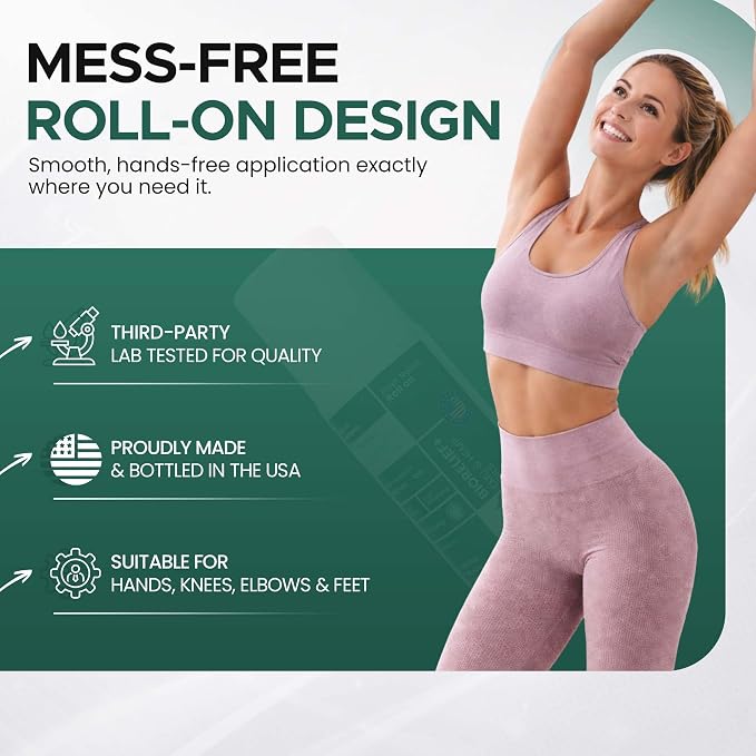 Bio-Relief Emu Roll-On – Emu Oil Skin Care Roller for Neck, Shoulders & Body, Easy Glide Roll On Oil, Lightweight Non-Greasy Formula, Portable Self-Care Roller