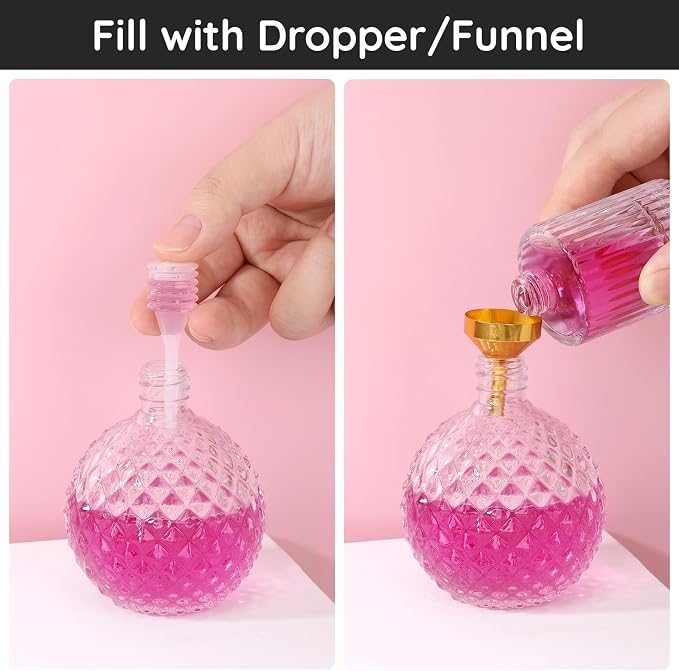 Segbeauty 8pcs Perfume Refill Pump Tools, 20ml 0.68oz Large Perfume Extractor, Perfume Dispenser Transfer Tools Kit, Funnel Dropper Cosmetic Dispenser Refill Set for Travel Refillable Cologne Atomizer