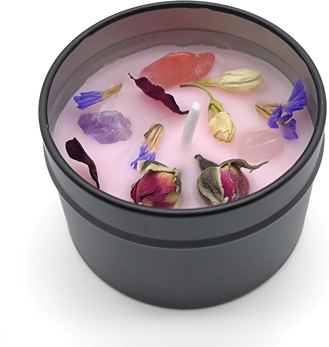 Lavender Scented Soy Candle, Aromatherapy Candle for Home | Soy wax lavender candle for bedroom, bathroom, yoga, travel, home decor and thoughtful gifting.