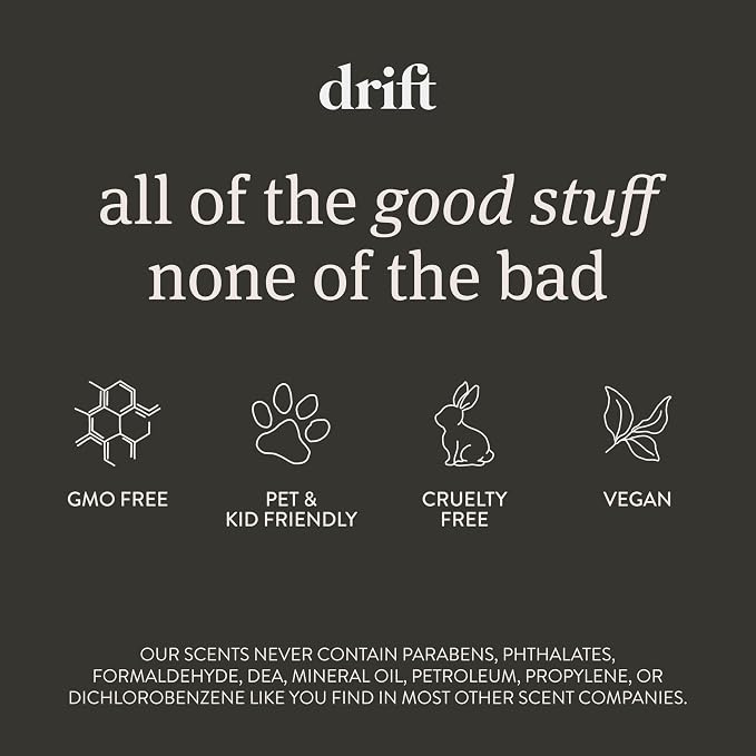 Drift Car Air Freshener - The Original Wood Air Freshener - Car Odor Eliminator - Metal Clip - Essential Oils - 3-Piece Variety Pack Refills - Teak, Open Air, Cabana - NO CLIP INCLUDED