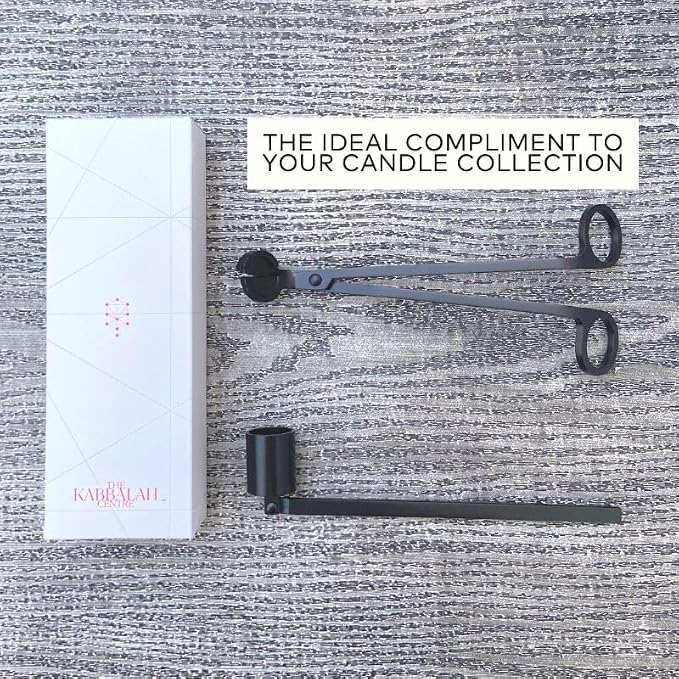 Candle Wick Trimmer and Candle Snuffer Accessory Set I Great Gift for Him or for Her (Black)