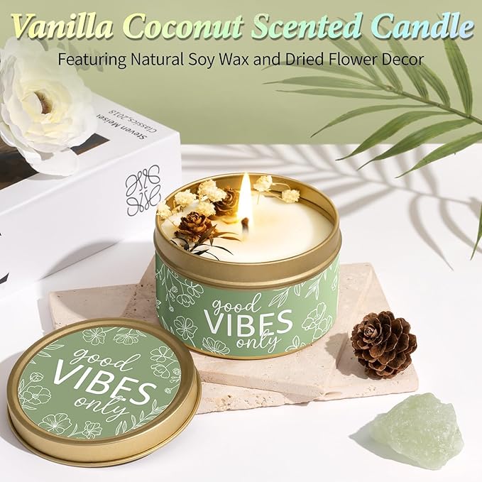 Spa Gifts for Women Bath Gift Set, Vanilla Coconut Spa Gift Baskets Home Bath Set Self Care Kit Care Package Thank You Birthday Mothers Day Easter Gifts for Women Mom Her Friends Sister Teen Girl Wife