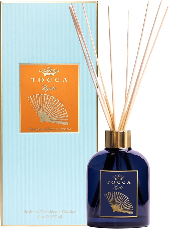 TOCCA Kyoto Reed Diffuser, 6oz - Kinmokusei Flower & Apricot Scented