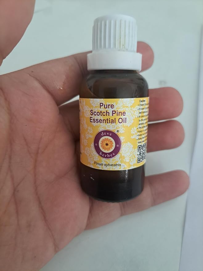 Deve Herbes Pure Scotch Pine Essential Oil (Pinus sylvestris) Steam Distilled 30ml (1 oz)